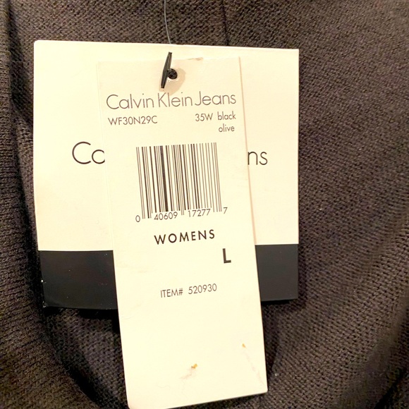 CALVIN KLEIN V-NECK BLOUSE W/HOOD NWT - Picture 6 of 7